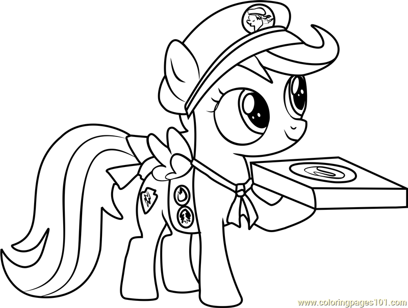 Filly Guides Coloring Page for Kids - Free My Little Pony ...