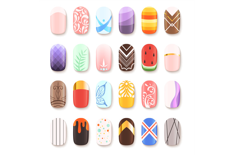 fingernail art cliparts