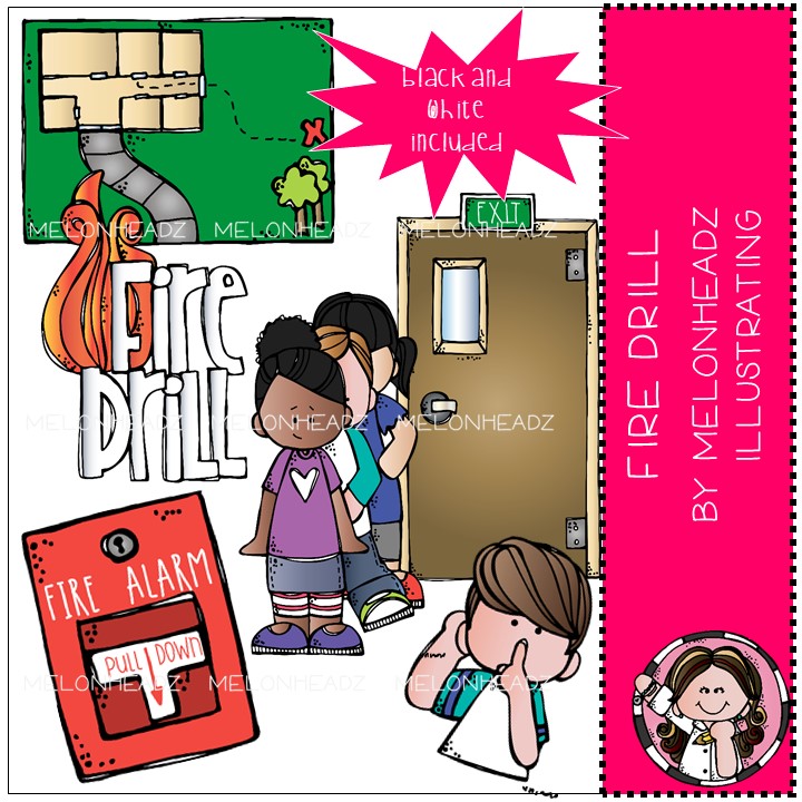 fire drill clipart