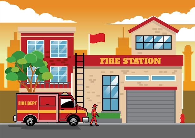 Fire Station Cartoon Images - Free Download on clipart library