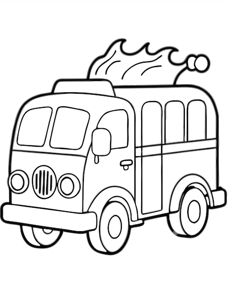 Fire Truck Coloring Book Exciting and Detailed Designs for Young ...
