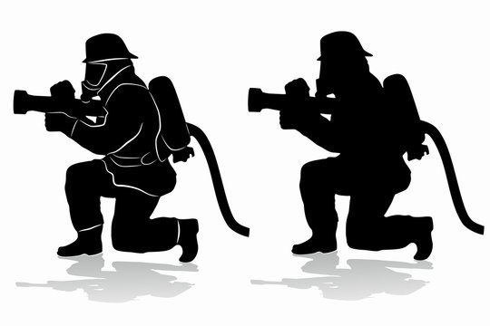 Fireman Silhouette Images – Browse 30,302 Stock Photos, Vectors ...