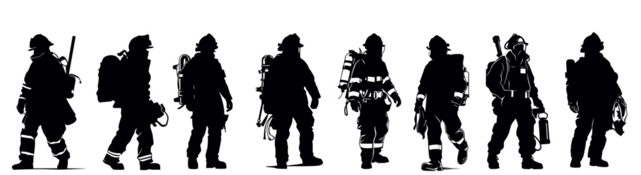 Fire Fighter Silhouette-Bilder: Stock-Fotos &amp; -Videos. | Adobe Stock