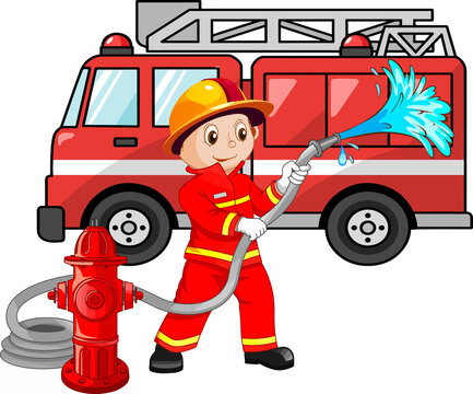 Firefighter Cartoon Images – Browse 46,382 Stock Photos, Vectors ...
