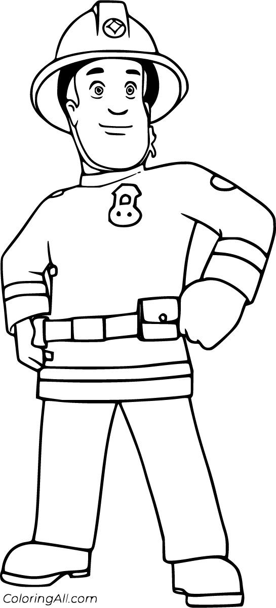 fireman sam coloring pages to print
