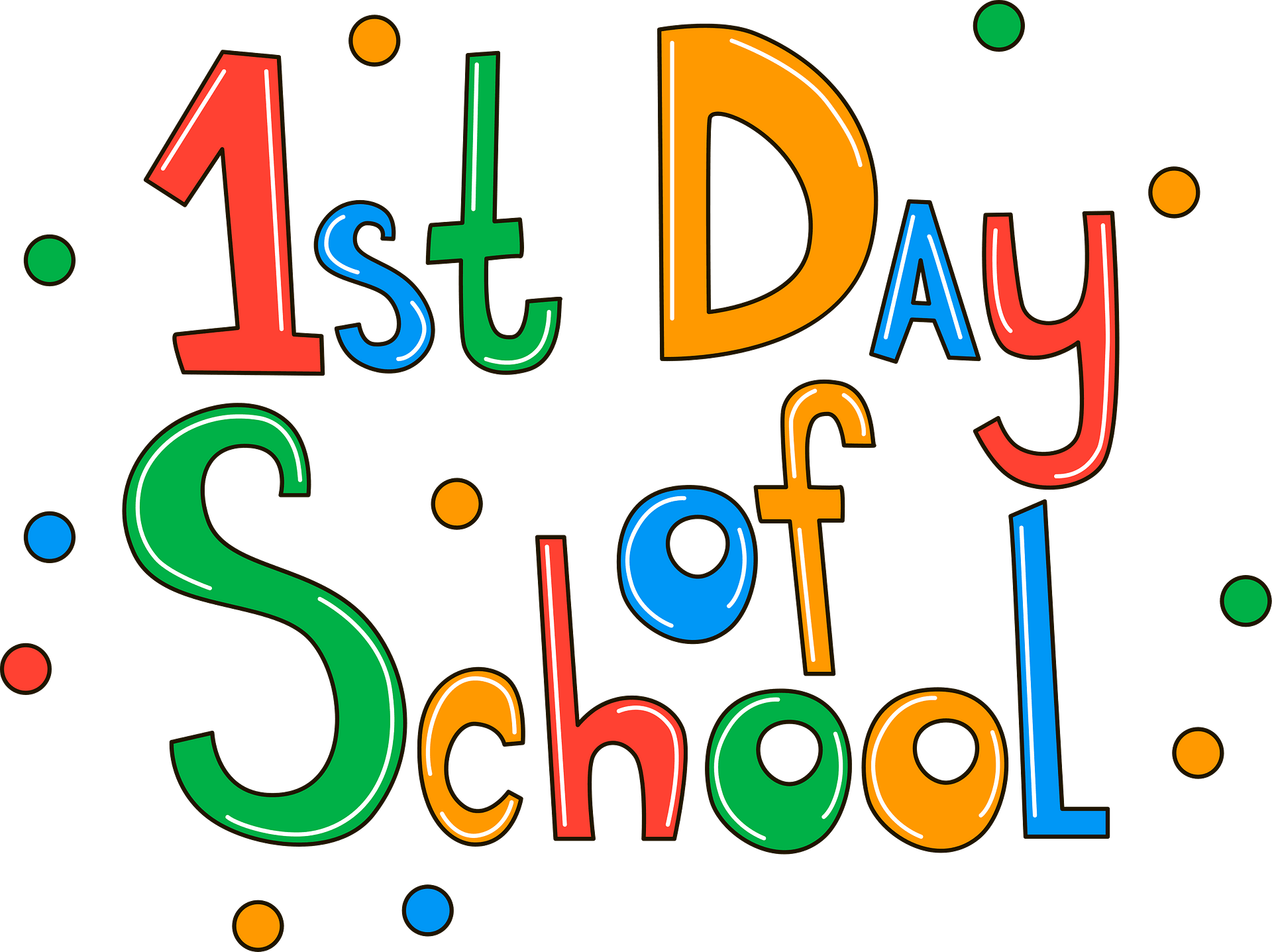 first day of school clipart