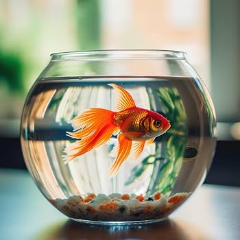 FoldTier 8 Pcs Fish Bowls for Centerpieces 27 oz Plastic Clear Fish Bowl  for Drinks Unbreakable Heavy Duty Round Vase Goldfish Bowl for Table ...