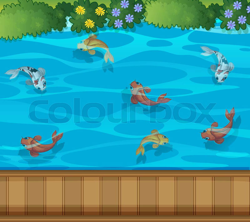 fish pond cliparts 2024