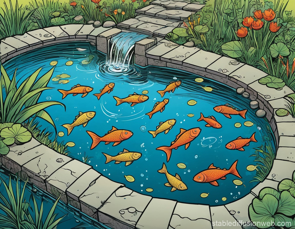 fish pond cliparts 2024
