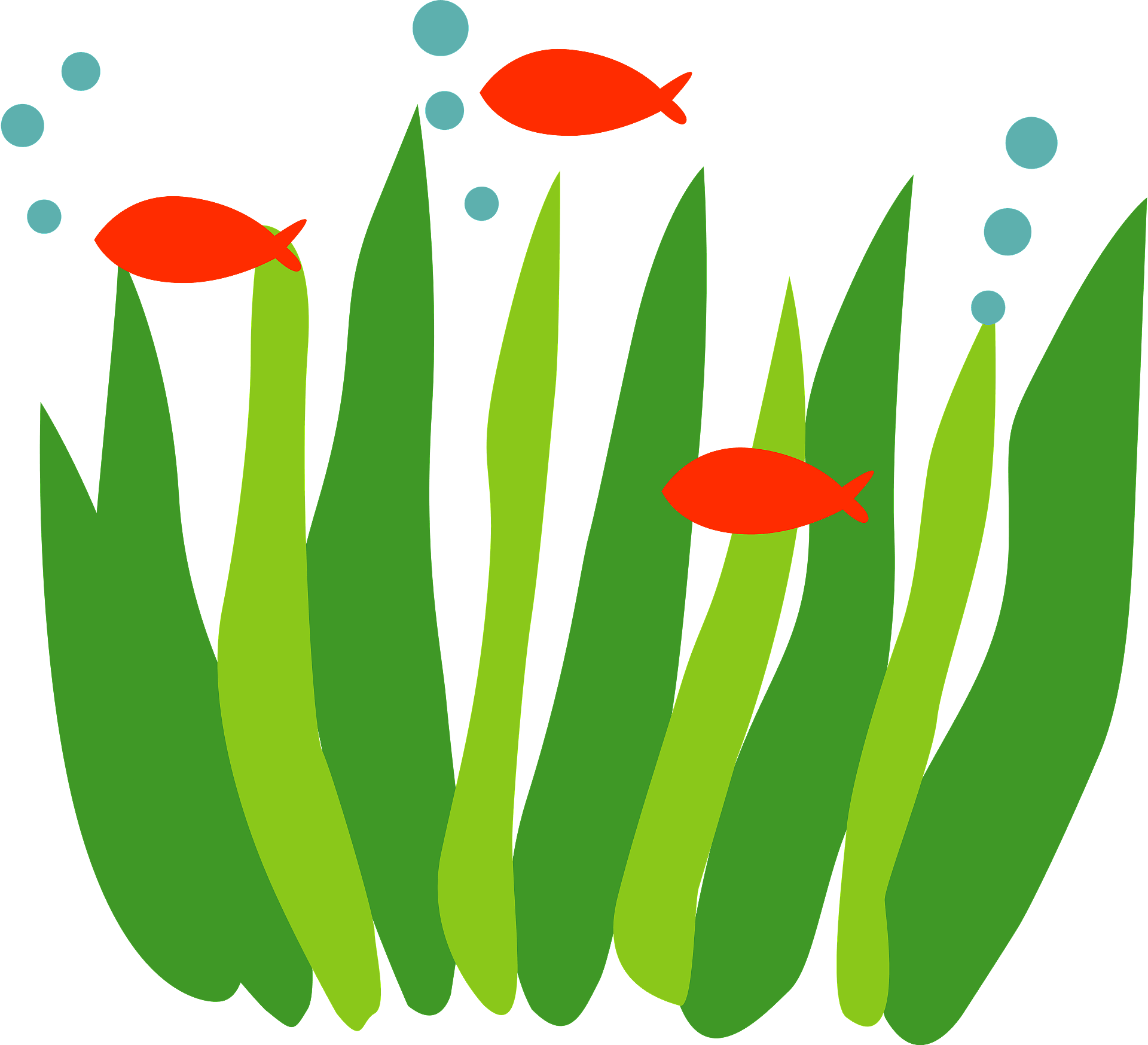 fish seaweed cliparts