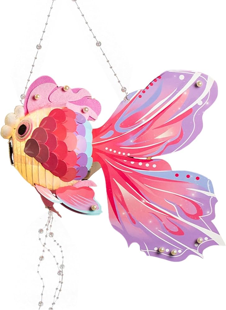 Mid Autumn 2024 Festival Chinese Goldfish Shaped Lantern Glossy ...