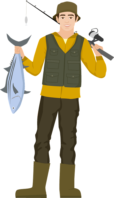 Fisherman - Free vector clipart images on clipart library.com