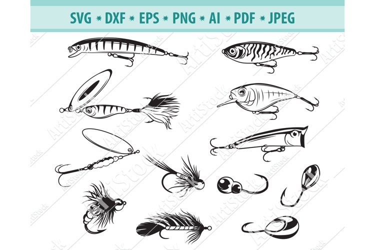 fishing lure cliparts