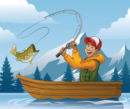 fishing pictures cartoon