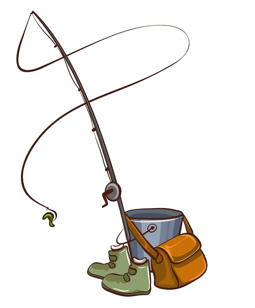 fishing pole cliparts 2024