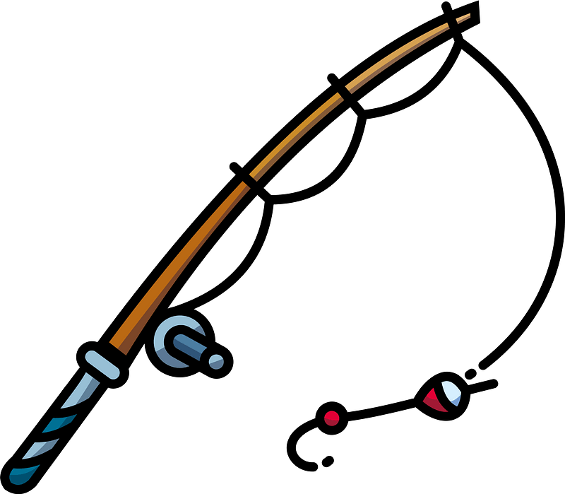 fishing pole cliparts