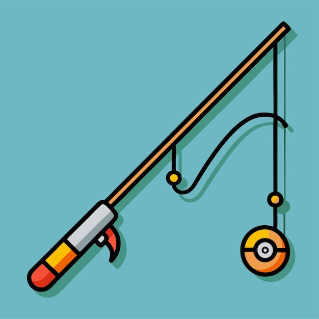 fishing rod clipart 2024