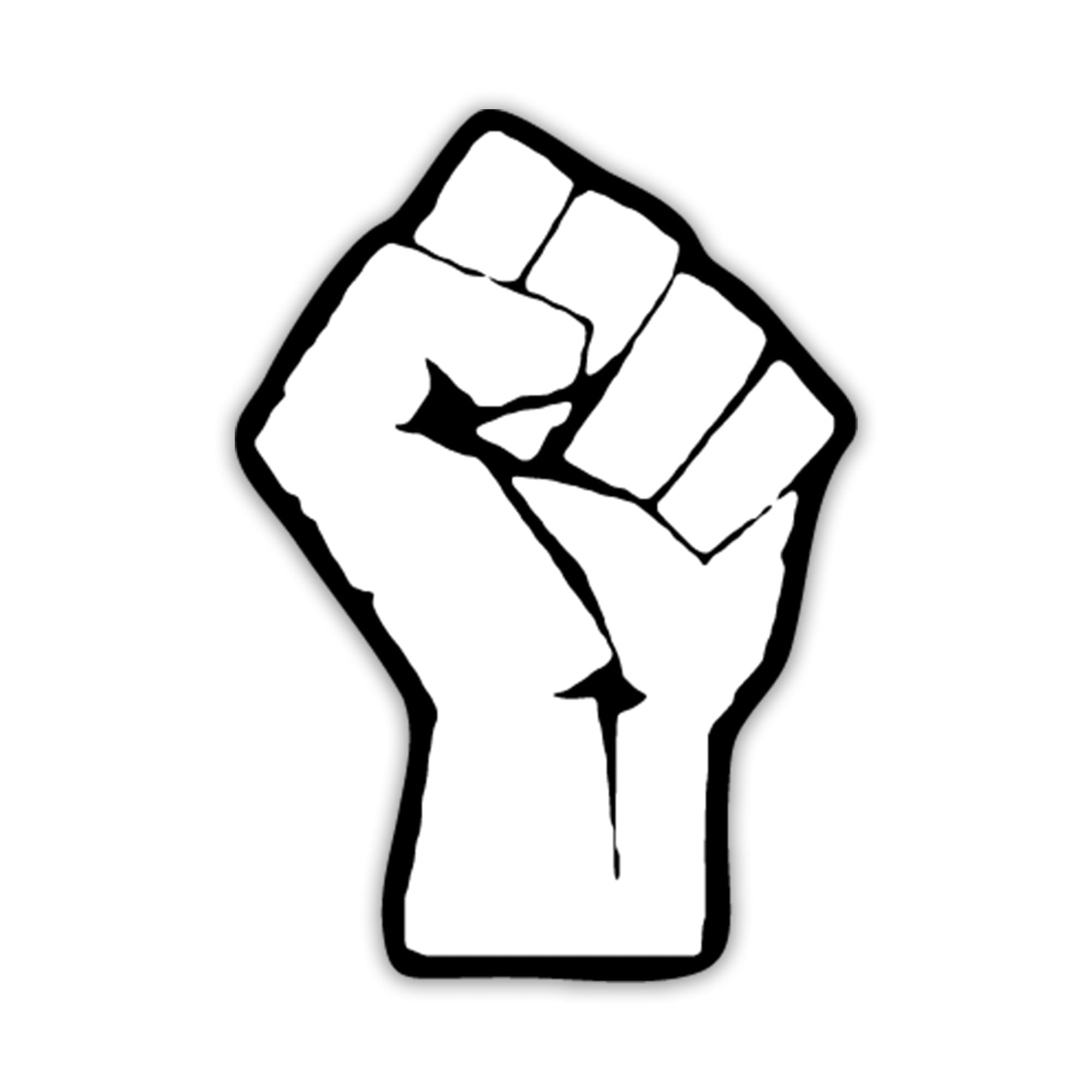Fight The Power Fist Vinyl Decal Sticker | Cars Trucks Vans Walls Laptops  Cups | White | 5.5 Inches | KCD1295 : Amazon.de: Computer &amp; Accessories