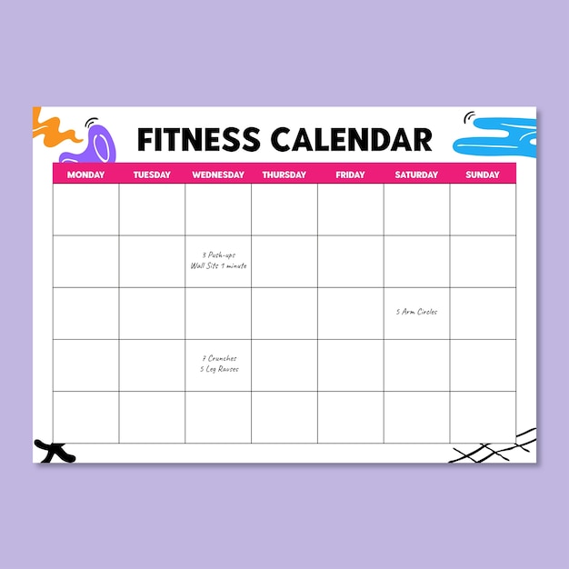 fitness design cliparts 2024