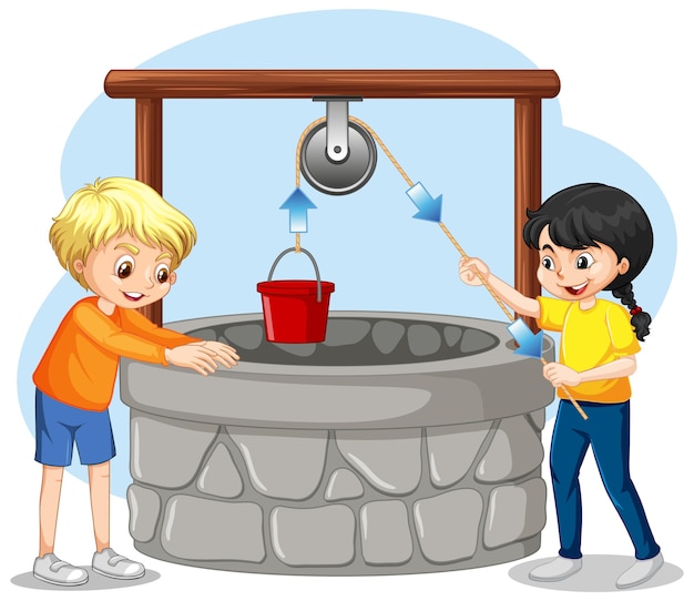 Free Vector | Science experiment with fixed pulley