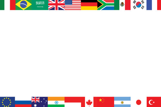 World Flag Border Clip Art