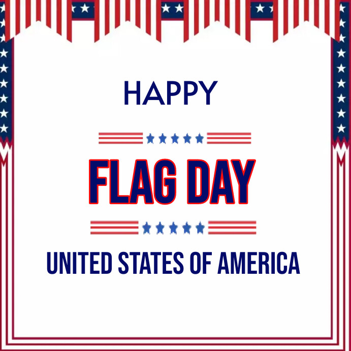 Happy Flag Day Instagram Post 2024-Vorlage | PosterMyWall