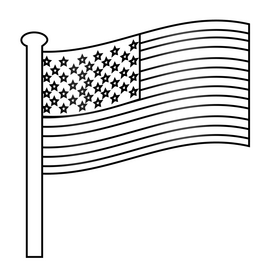 flag drawing cliparts