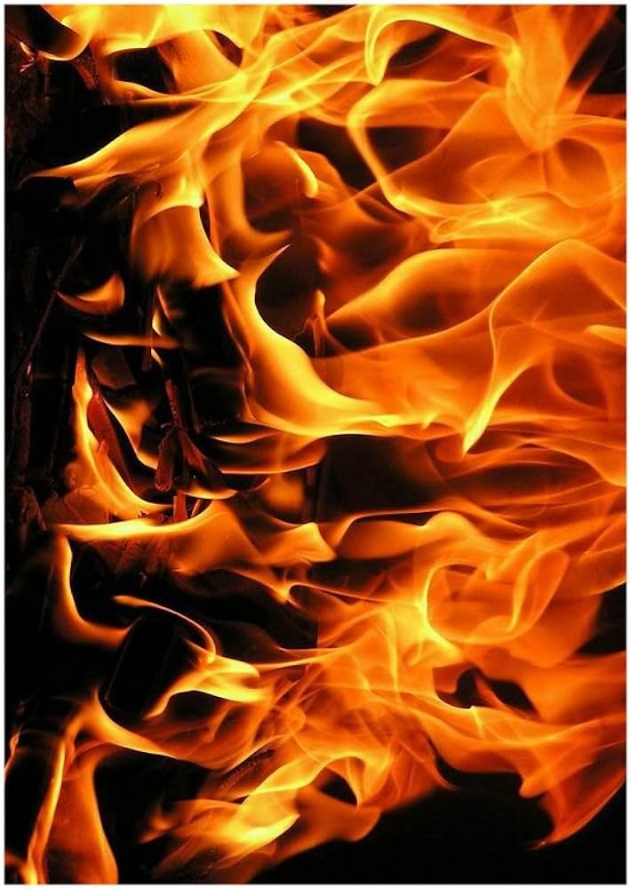 Fire 10011, Flames, Paper Wall Poster Deco Illlustration Photo ...
