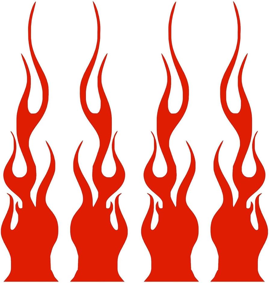 Tribal Flamme-Aufkleber Vektorgrafik Racing Flammenfeuer ...