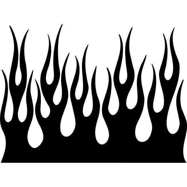 Flame Wall Stencils | Oak Lane Studio