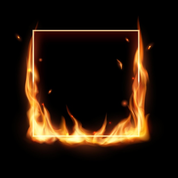 Flame Frame Vectors &amp; Illustrations for Free Download | clipart library