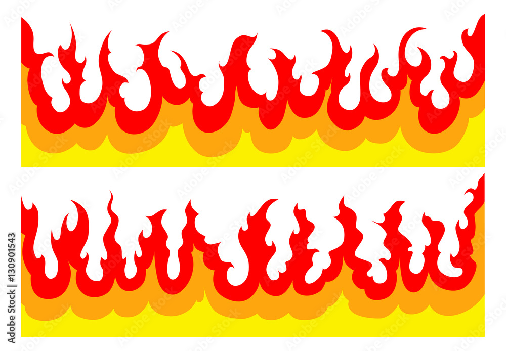 Fire-Flames Graphic is an illustration of two fire graphics with ...