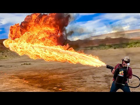 We Bought and tested the 3 most searched for Flamethrowers - YouTube
