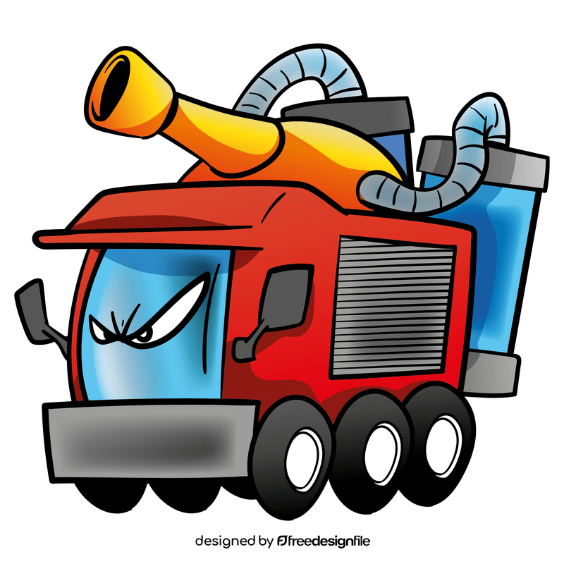 flaming truck cliparts 2024