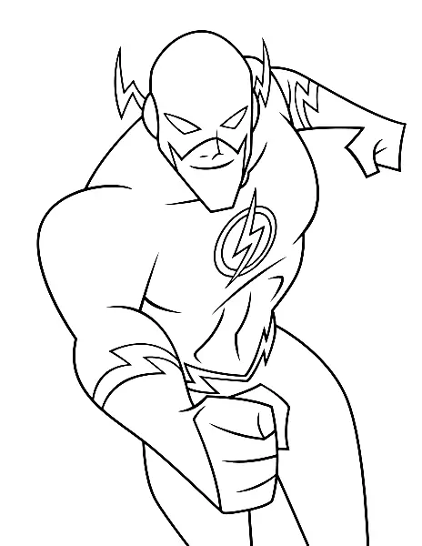 flash coloring pages printable