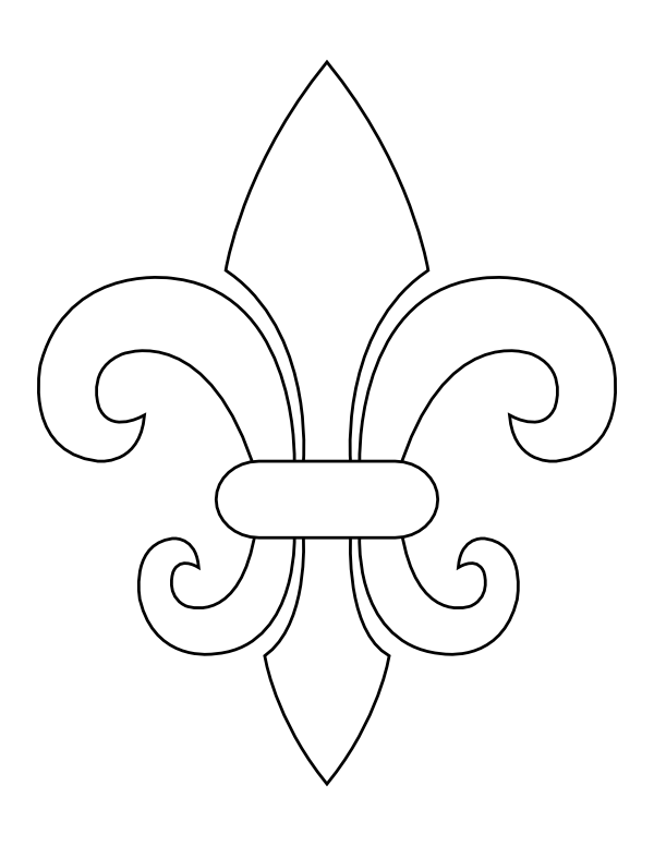 fleur de lis coloring page