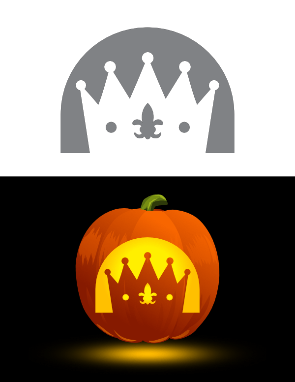 fleur de lis pumpkin stencil