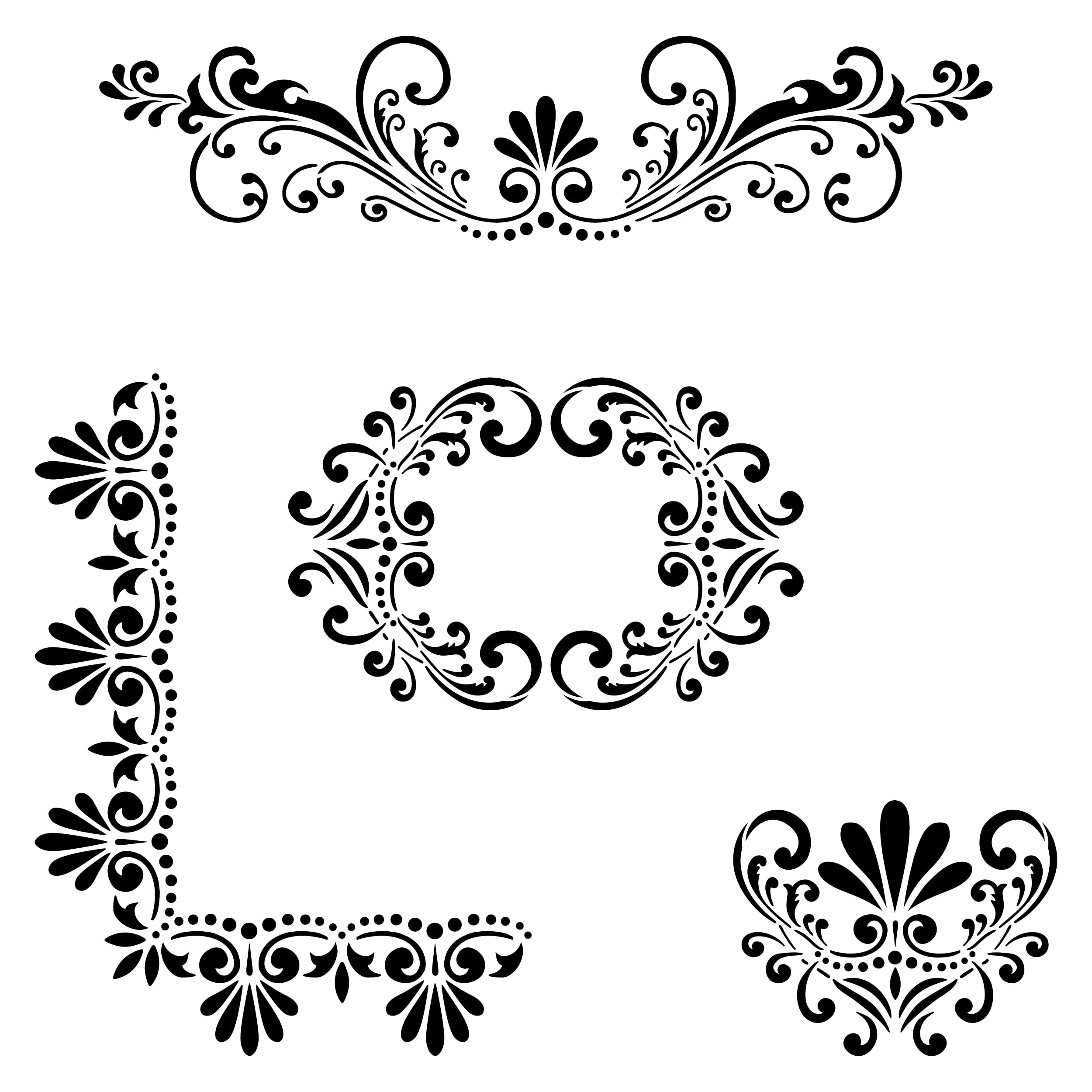 Designer Stencils Fleur de Lis Stencil Details of (10 mil Plastic) :  Amazon.de: Home &amp; Kitchen
