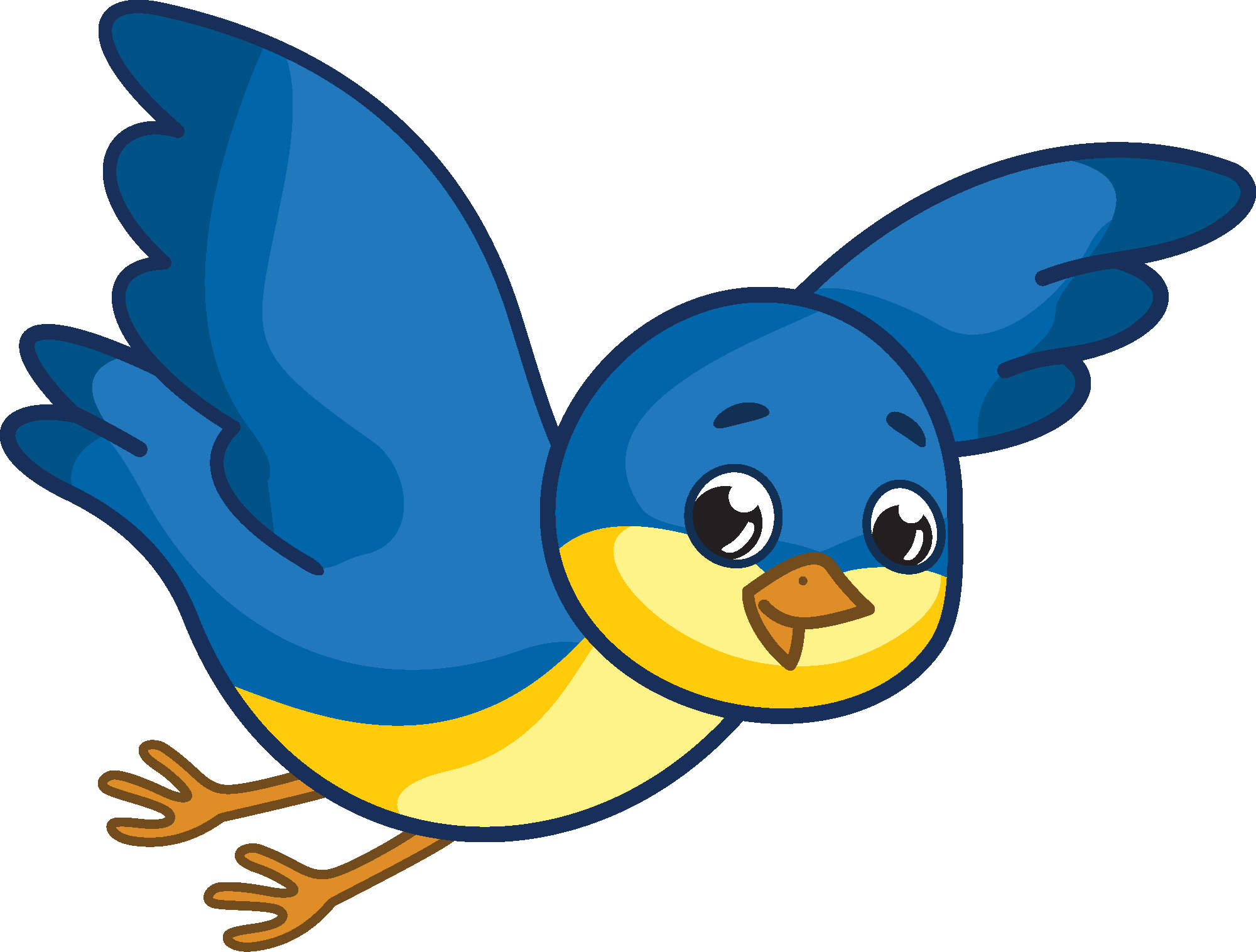 Flying bluebird - Free vector clipart images on clipart library.com