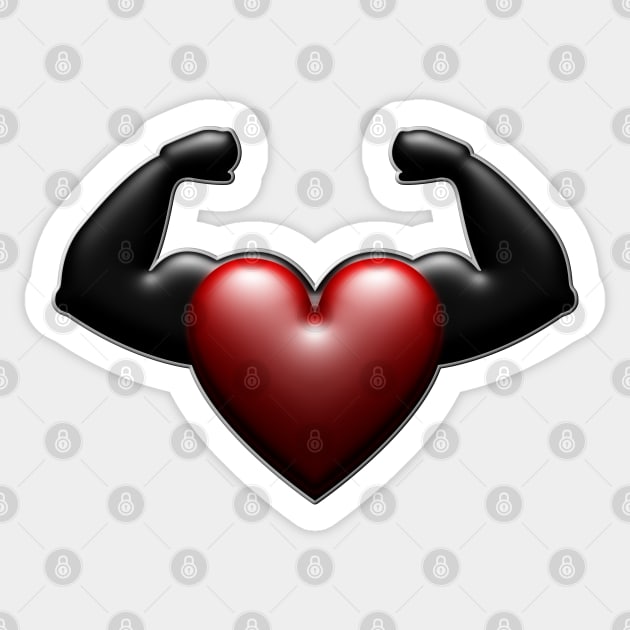 flexing heart cliparts