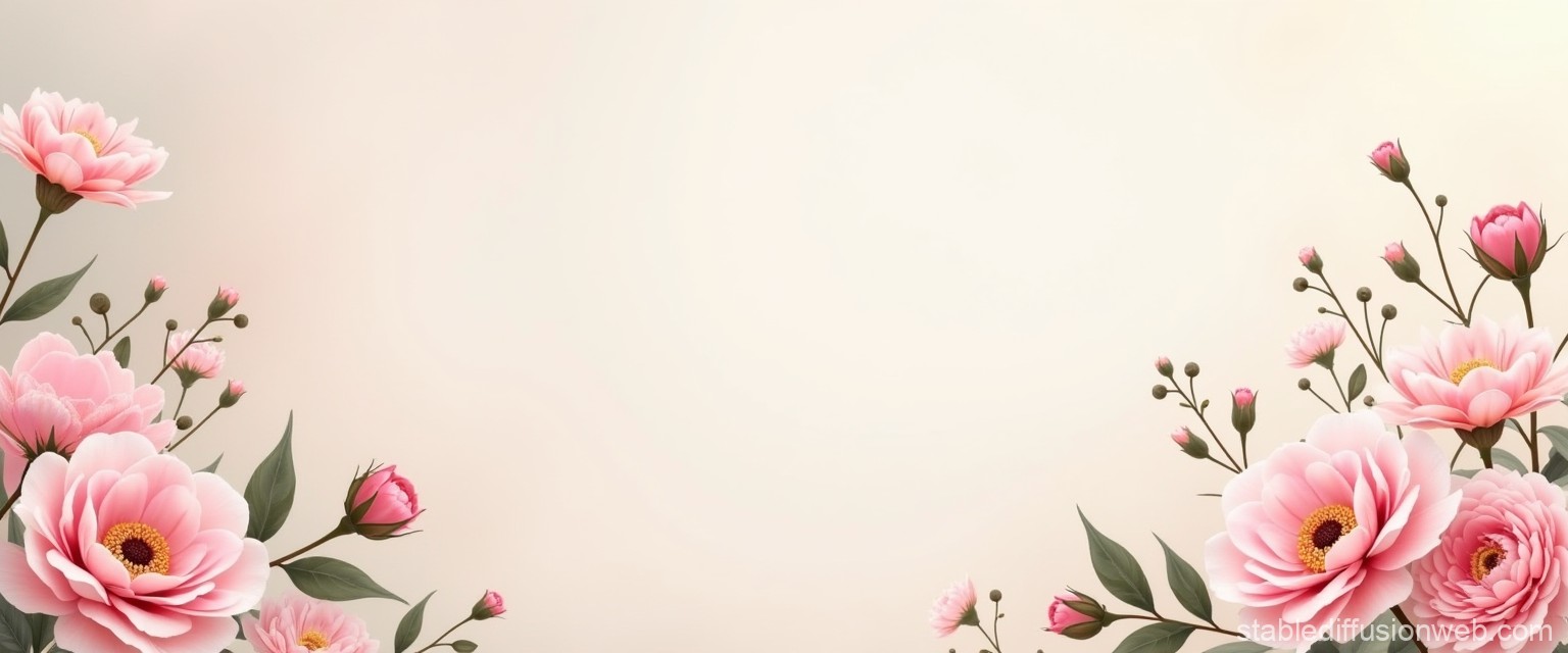 Neutral Floral Background for Computer | Stable Diffusion Online