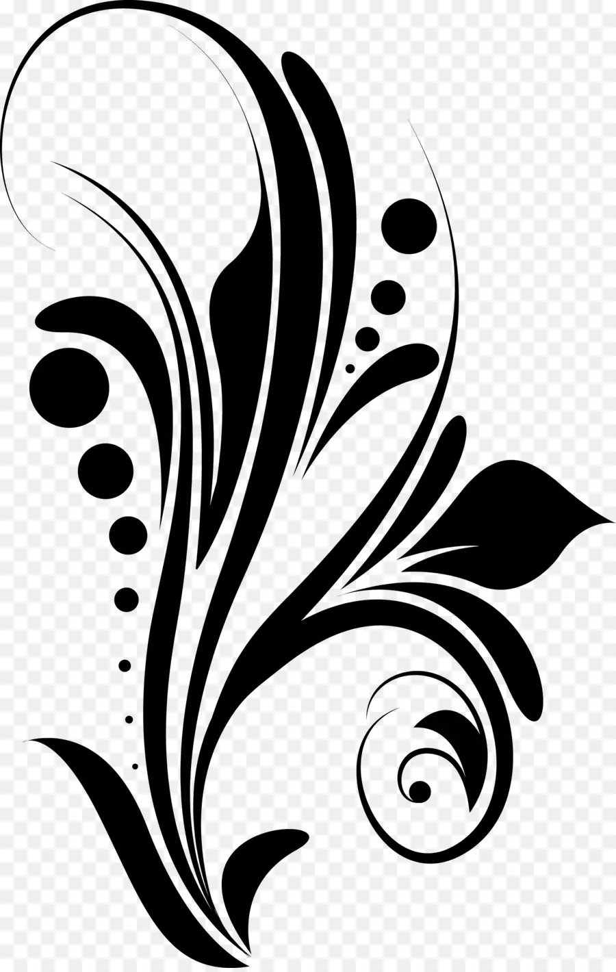 Floral Swirl Graphic - Floral Swirl Graphic Ornament - CleanPNG ...