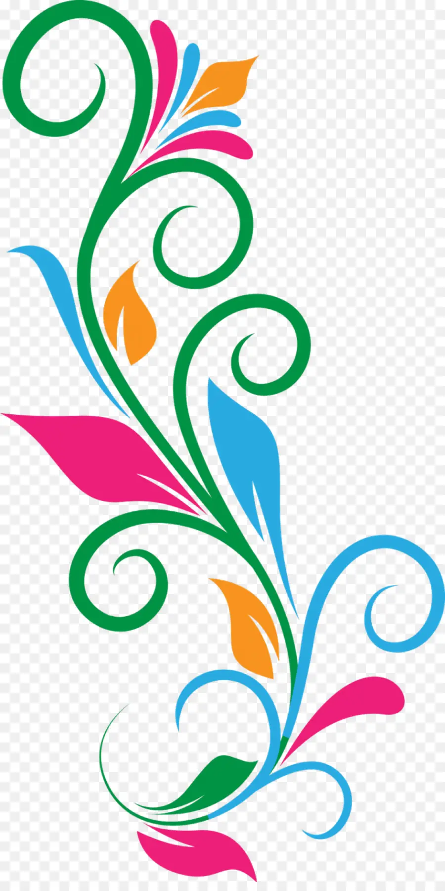 floral swirl cliparts 2024