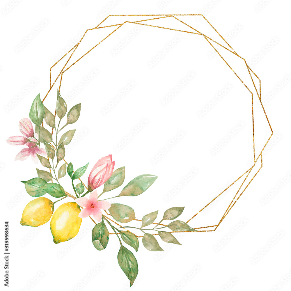 floral wreath clipart