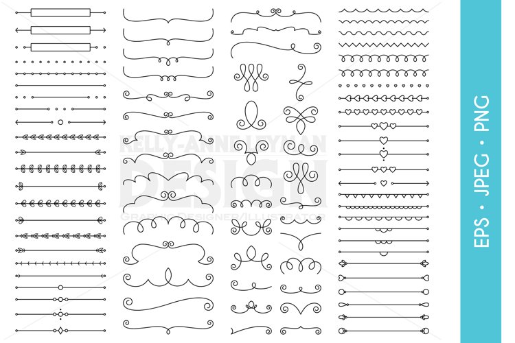 flourish swirls cliparts
