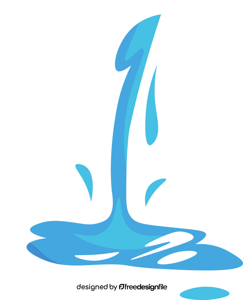 Pouring Water flow clipart free download