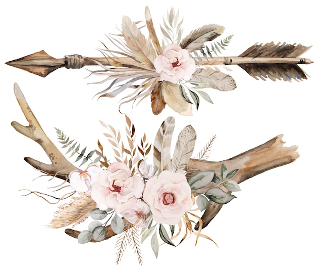 flower antler cliparts 2024