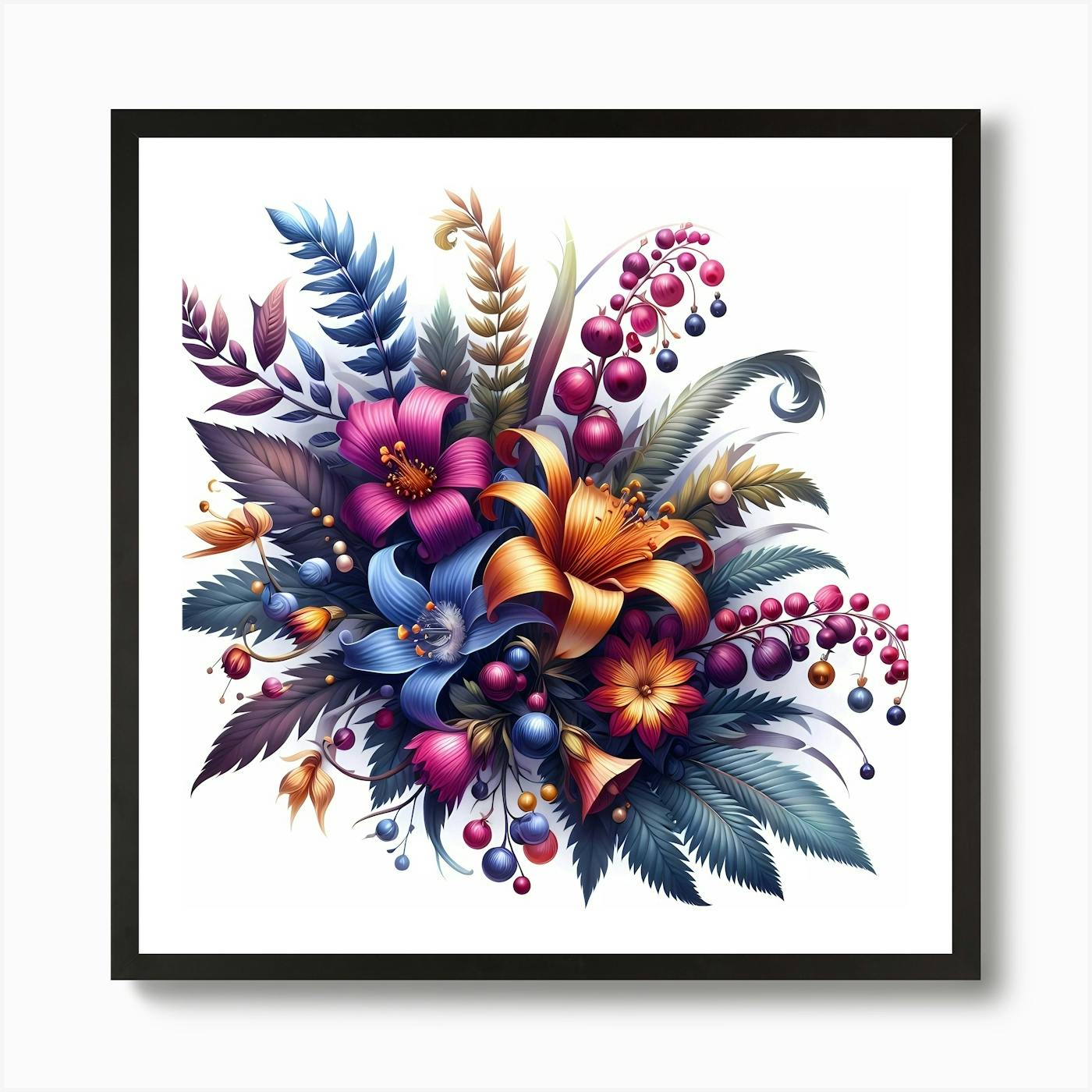 Colorful Flowers 6 Art Print by Vitalka - Fy