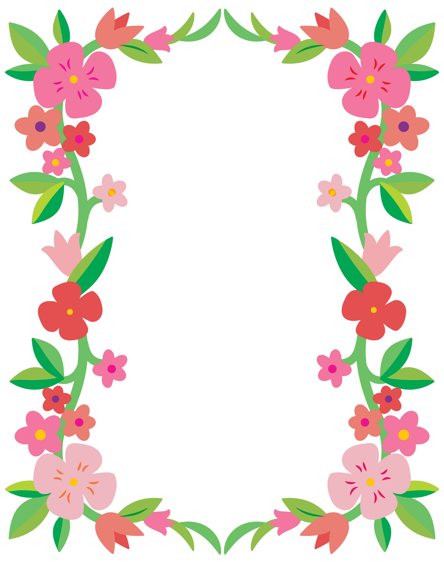 flower border free
