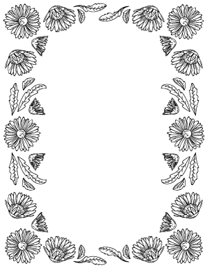 flower border free
